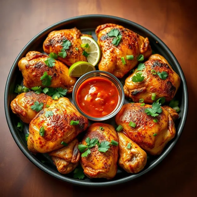 Spicy Roasted Chicken Thighs