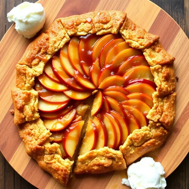 Buttery Caramel Apple Galette