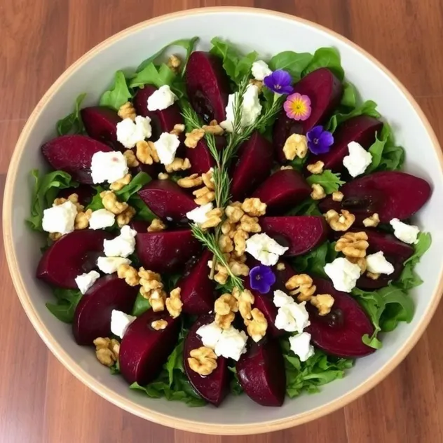 Healthy Beet and Goat Cheese Salad