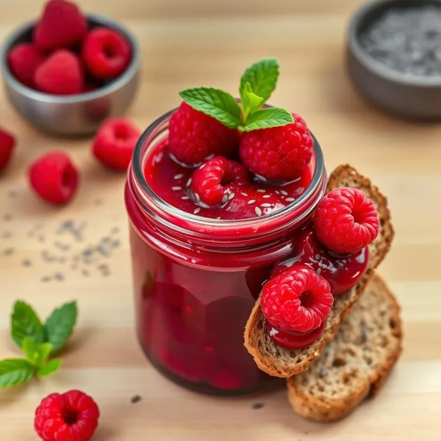 Sugar-Free Raspberry Chia Jam