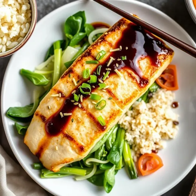 Pan-Seared Miso-Glazed Sea Bass