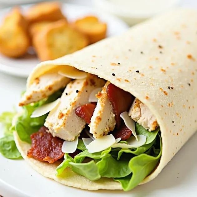 Easy Chicken Caesar Wrap