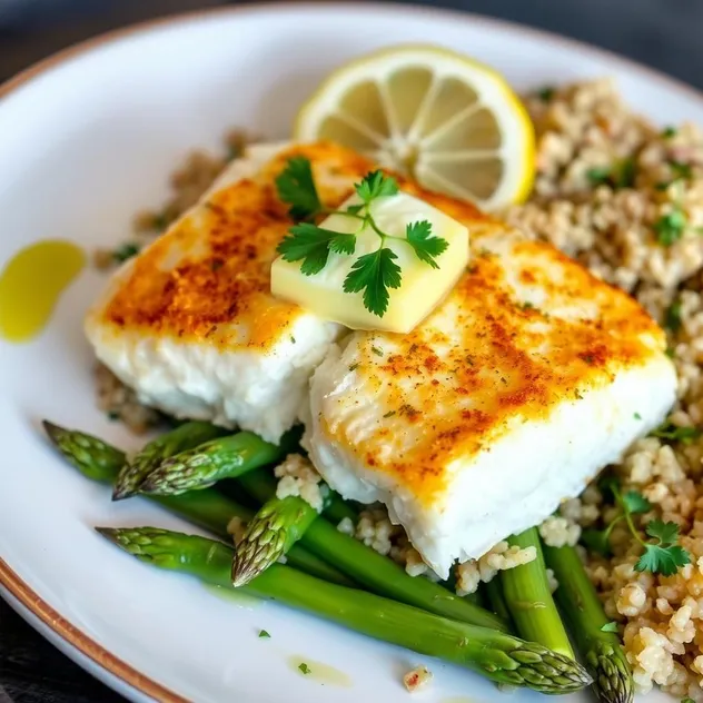 Baked Haddock with Lemon Butter