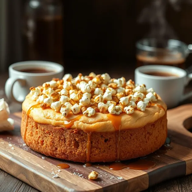 Caramel Popcorn Coffee Cake