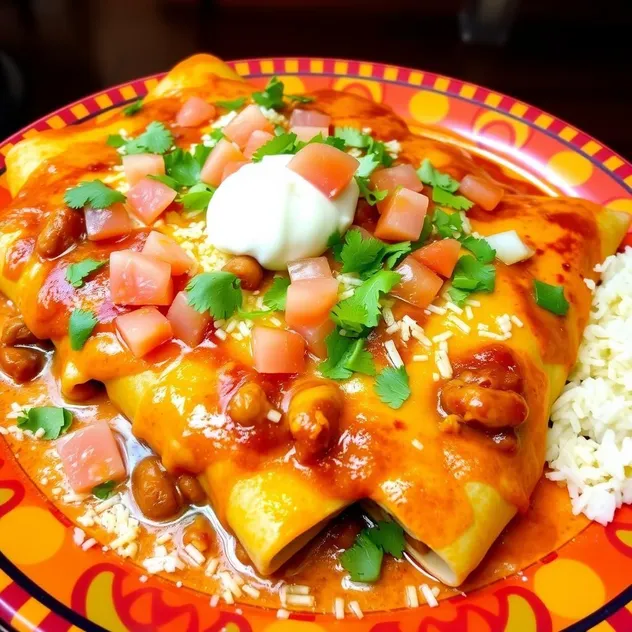 Beef and Bean Enchiladas Recipe