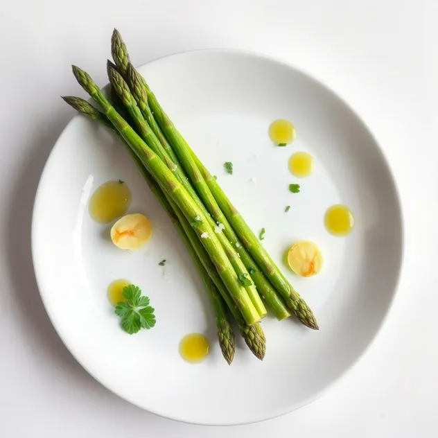 Low-Calorie Garlic Roasted Asparagus