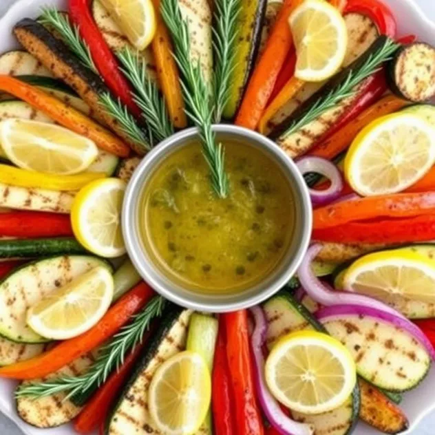 Paleo Lemon Herb Grilled Vegetables