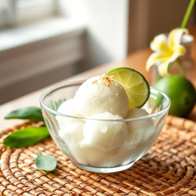 Coconut Lime Sorbet