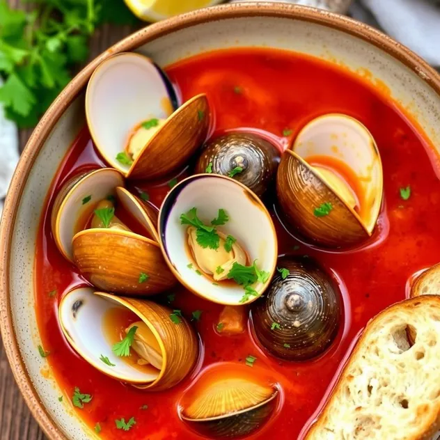 Clams in Spicy Tomato Broth