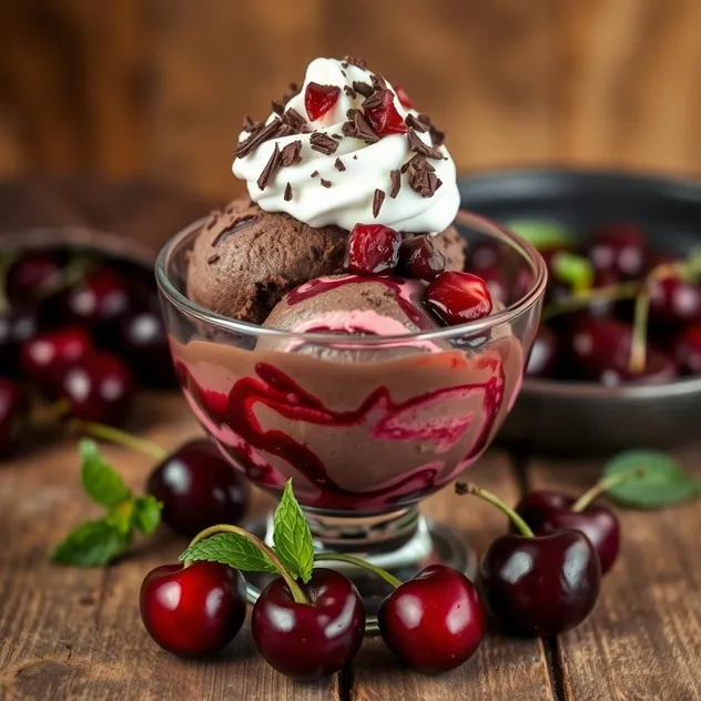 Black Forest Cherry Ice Cream