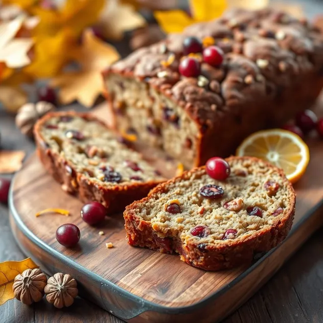 Cranberry Orange Walnut Bread