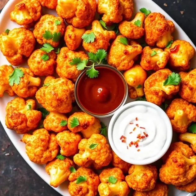 Spicy BBQ Cauliflower Bites