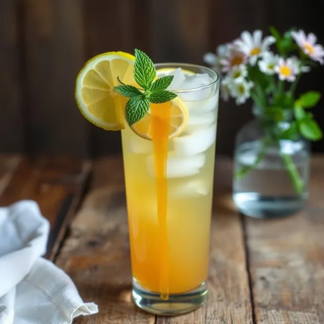 Iced Honey Lemon Ginger Tea