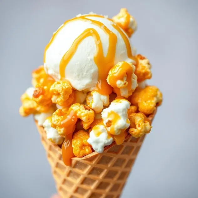 Caramel Popcorn Ice Cream