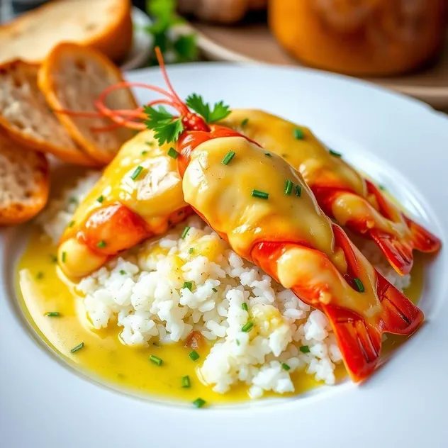 Butter Herb Crayfish with Garlic Sauce