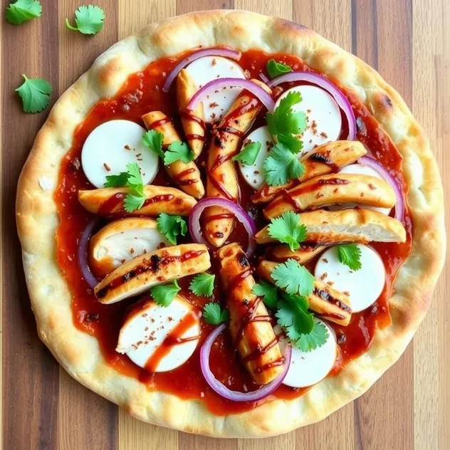 Chipotle BBQ Chicken Pizza