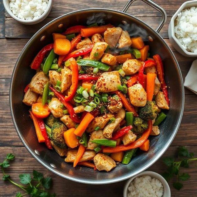 Spicy Chicken and Vegetable Stir-Fry