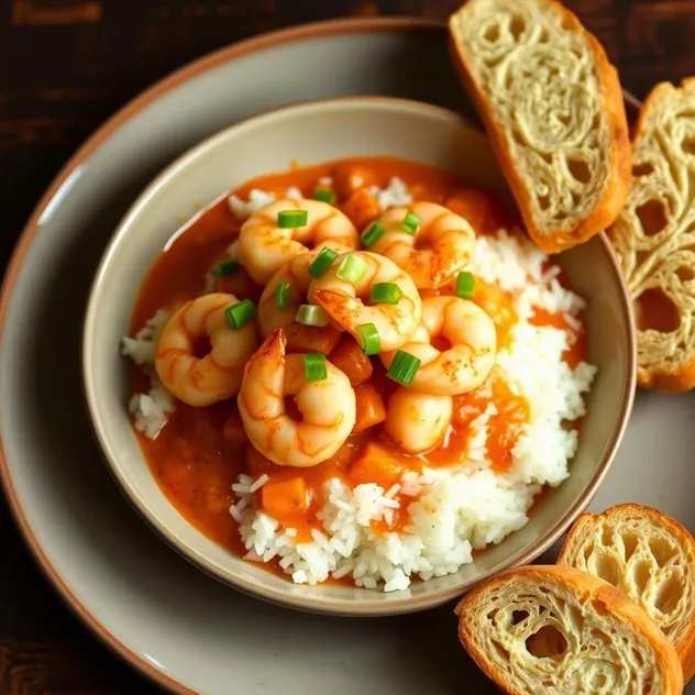 Shrimp Étouffée with Steamed Rice