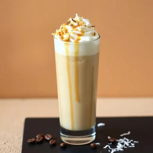 Iced Coconut Caramel Macchiato