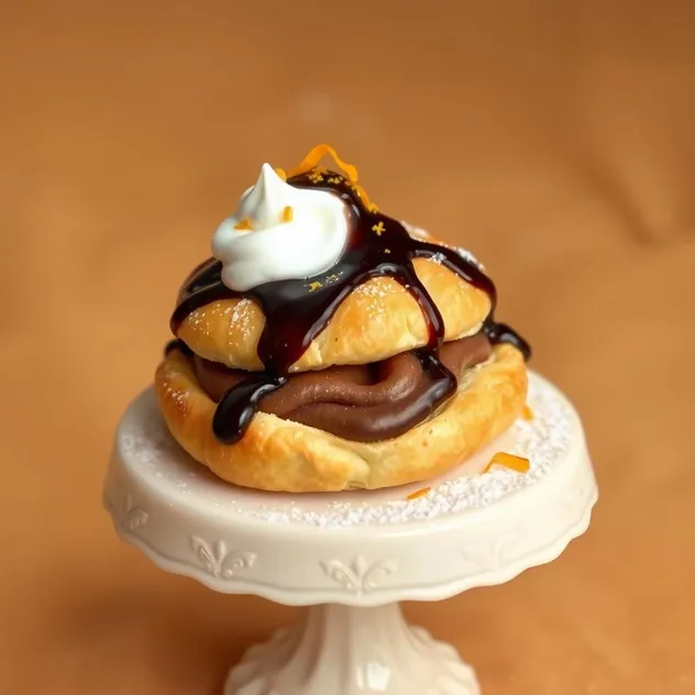 Chocolate Orange Cream Puff