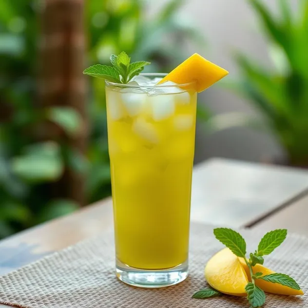 Mango Mint Iced Green Tea