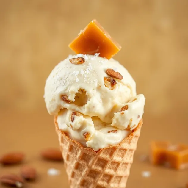 Almond Butter and Honeycomb Ice Cream