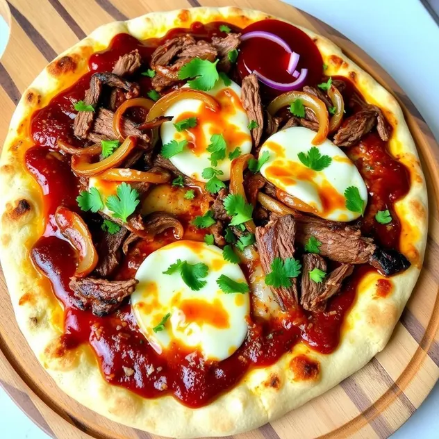 Smoky BBQ Brisket Pizza