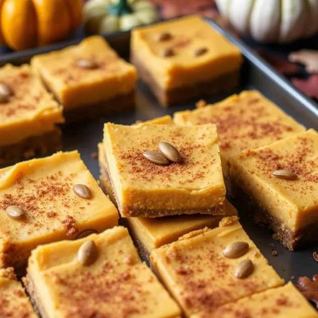 Pumpkin Cheesecake Bars