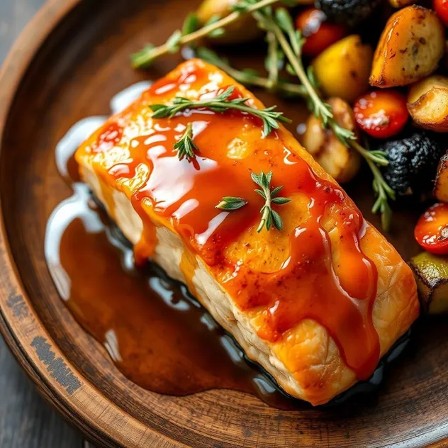 Pan-Seared Salmon with Maple Glaze