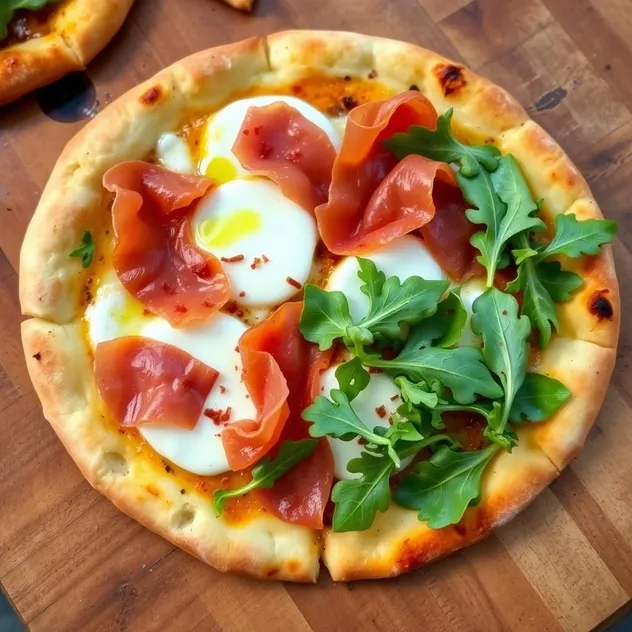 Prosciutto Arugula Pizza