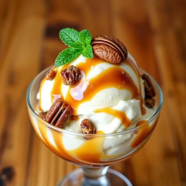 Bourbon Caramel Crunch Ice Cream