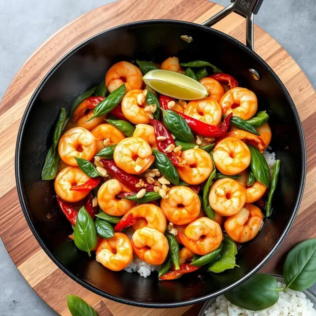 Thai Basil Shrimp Stir-Fry