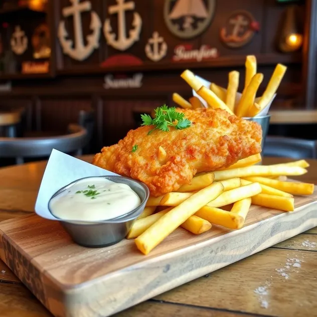 Crispy Beer-Battered Fish and Chips