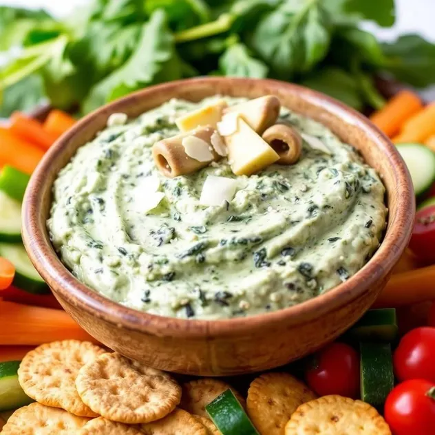 Keto Creamy Spinach Artichoke Dip