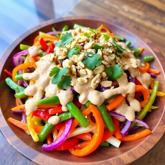 Vegan Thai Peanut Dressing Salad