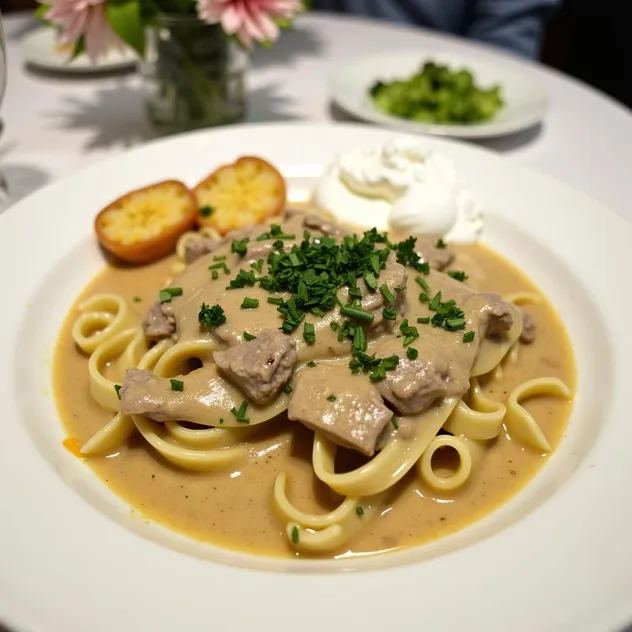 Creamy Beef Stroganoff