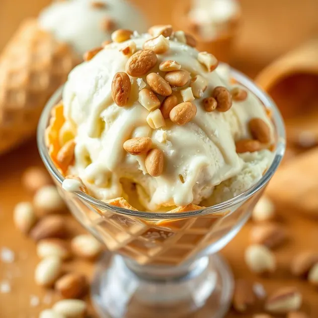 White Chocolate Macadamia Nut Ice Cream