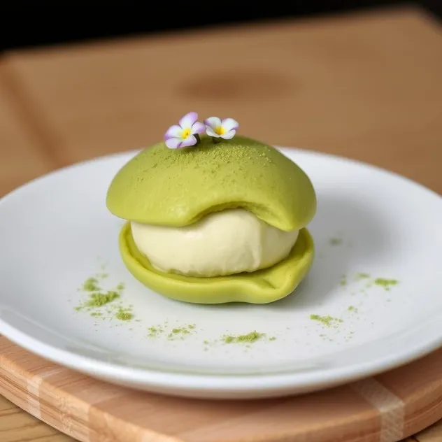 Matcha Mochi Ice Cream Sandwiches