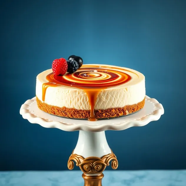 Dulce de Leche Swirl Cheesecake