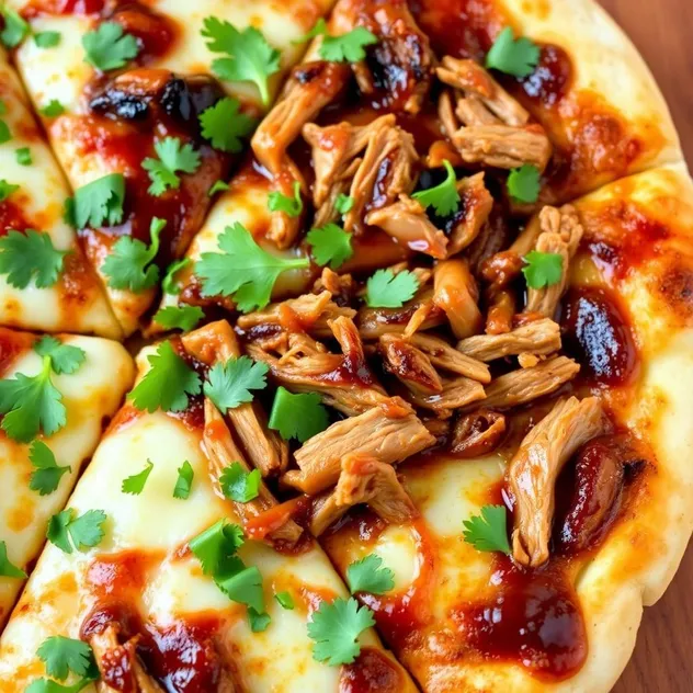 BBQ Pulled Pork Pizza