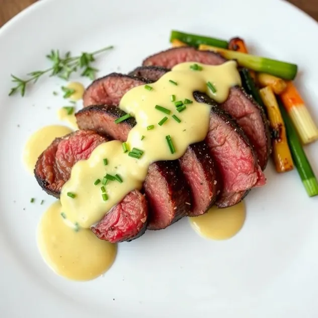 Pan-Seared Filet Mignon with Béarnaise Sauce