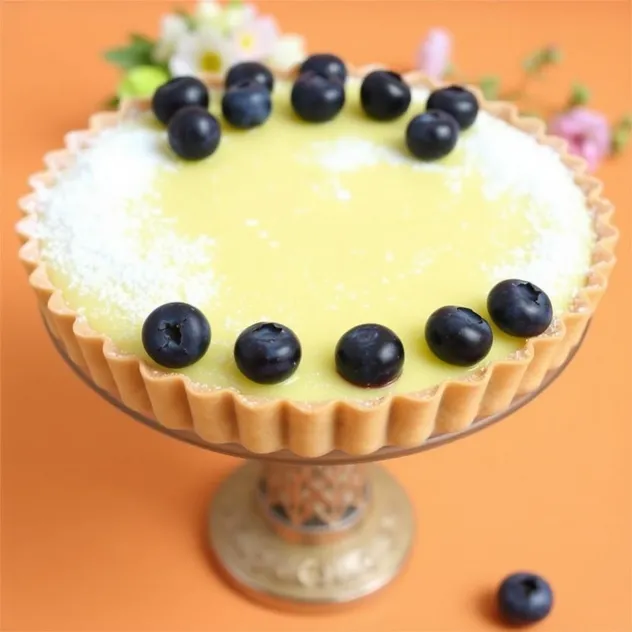 Blueberry Lemon Curd Tart