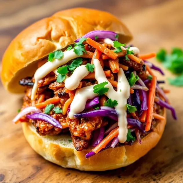 Spicy BBQ Jackfruit Sandwich