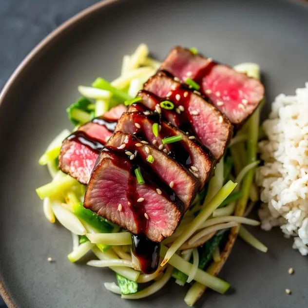 Seared Ahi Tuna with Sesame Soy Sauce