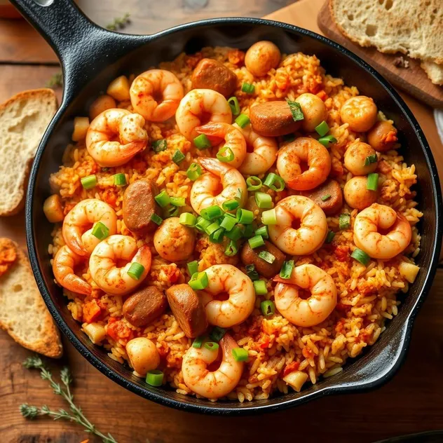 Shrimp Jambalaya with Andouille Sausage