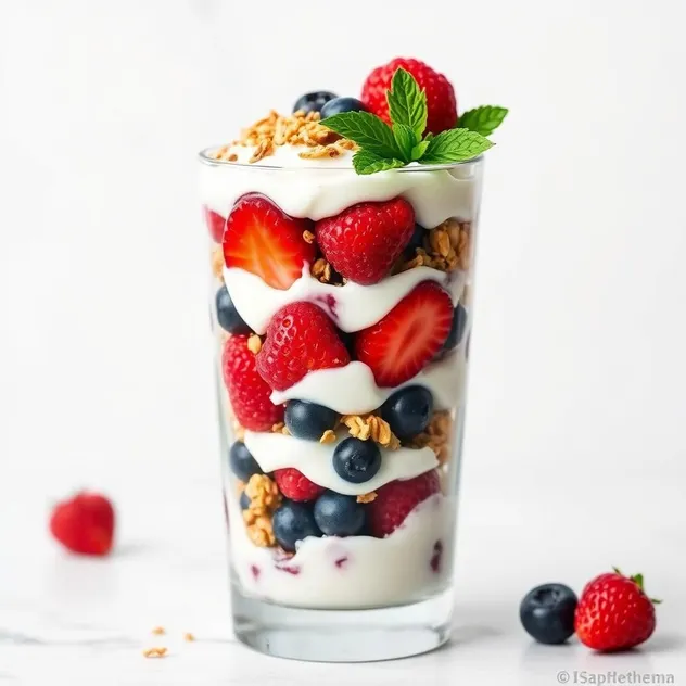 Sugar-Free Berry and Yogurt Parfait