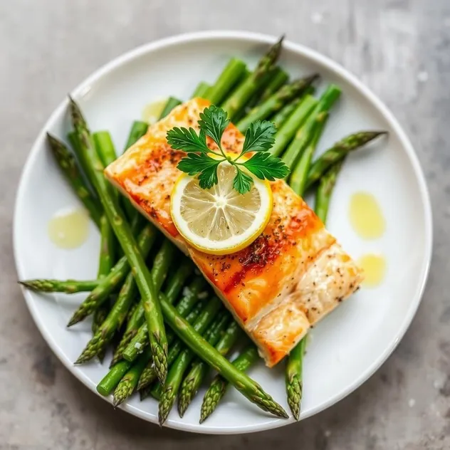 Gluten-Free Baked Salmon with Asparagus